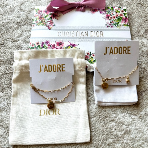 Christian Dior J’adore Compliments Perfumed Ceramic Necklace 16” W/Bracelet Set - Picture 4 of 8